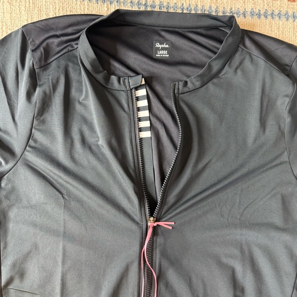 NWT Rapha Pro Team Cycling Jersey Men's Large Black Long Sleeve Lightweight - Picture 7 of 14